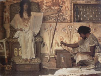 Alma-Tadema, Sir Lawrence Joseph,Overseer of Pharaoh's Granaries (mk23)